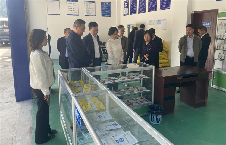 四川省供銷社黨組成員、理事會副主任、一級巡視員楊武秀帶隊到萬源調(diào)研集團舊院黑雞產(chǎn)業(yè)發(fā)展工作