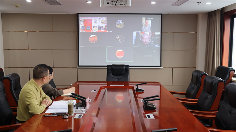 集團公司出席與上海向陽公益基金會、 供銷總社青島公司、國科凱信集團交流合作視頻會